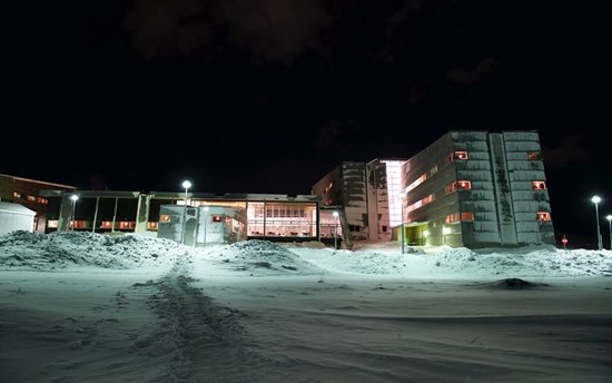University of Greenland by night  PHOTO: University of Greenland/Anders Barslund