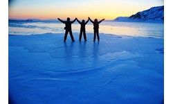 Michal, Katka & Ziva, In The Arctic Twilight, Svalbard, Norway (2)