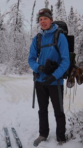 On a cross-country ski trip in interior Alaska 