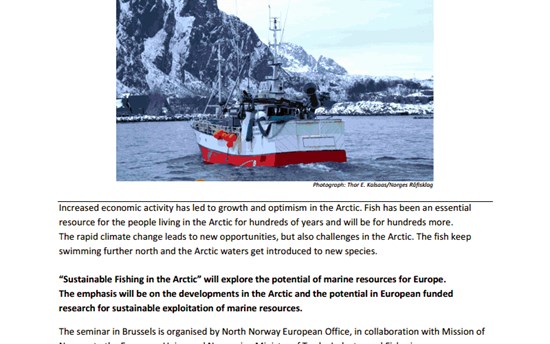 Sustainable Fishing in the Arctic