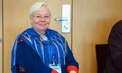 Liisa Holmberg at the UArctic Congress 2016 in St Petersburg  PHOTO: St Petersburg University