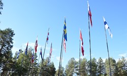 Flags of the UArctic Congress 2018  PHOTO: Juha Sarkkinen