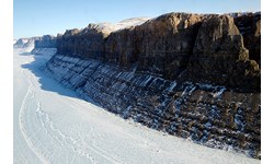 Northern Greenland glacial canyon