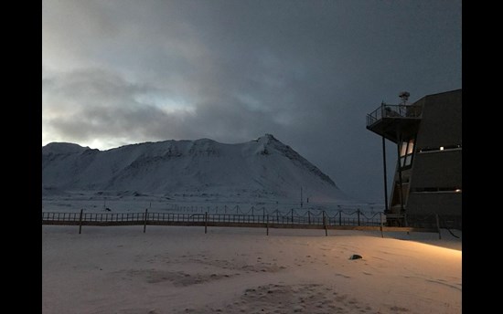 NyAlesund, Svalbard, December, 2019.