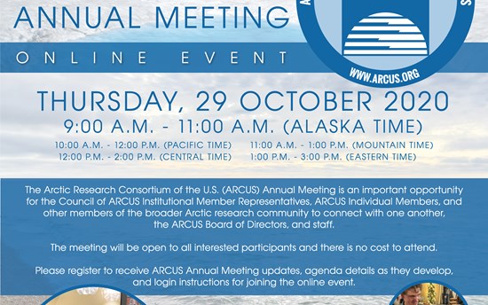 ARCUS 2020 Annual Meeting Banner
