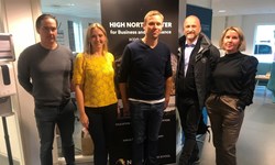 From left: Rune Elvegård (Nord university, NORDLAB), Natalia Andreassen (Nord university, High North Center, NORDLAB), Øyvind Aas-Hansen (Norwegian Radiation and Nuclear Safety Authority), Tore Hongset (Joint Rescue Coordination Center Northern Norway), Ida Kristin Schjesvold (Nord university, NORDLAB)
