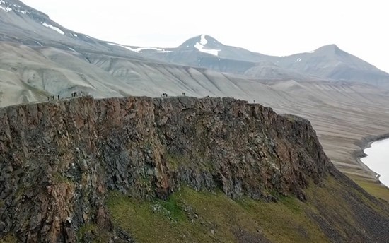 Igneous rock close to Diabasodden, Svalbard  PHOTO: Owen Anfinson