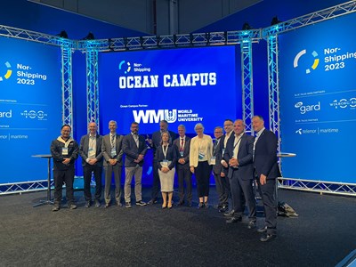Presenters from Ocean Campus day. Kjell Stokvik is second from the left.