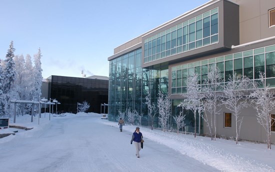University of Alaska Anchorage in winter