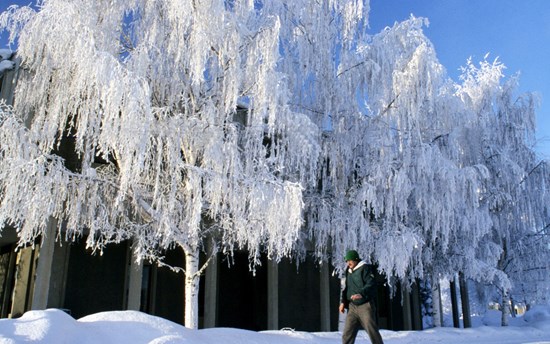 University of Alaska Anchorage campus in winter