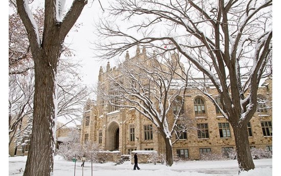 USask campus in wintertime