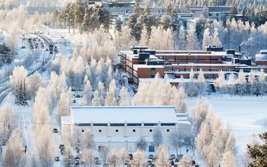 Kuopio campus in winter, UEF