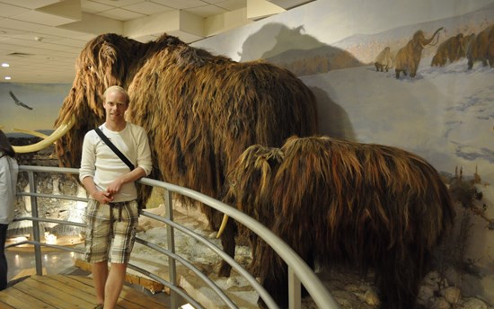 Mike at the museum in Yakutia