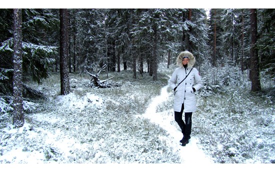 Snowy forest -Ounasvaara, Rovaniemi  PHOTO: Nadja Joensen