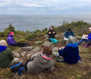 Verdde Network members hiking the East Coast Trail along the Avalon Peninsula in Newfoundland  PHOTO: Jennifer Godfrey Anderson