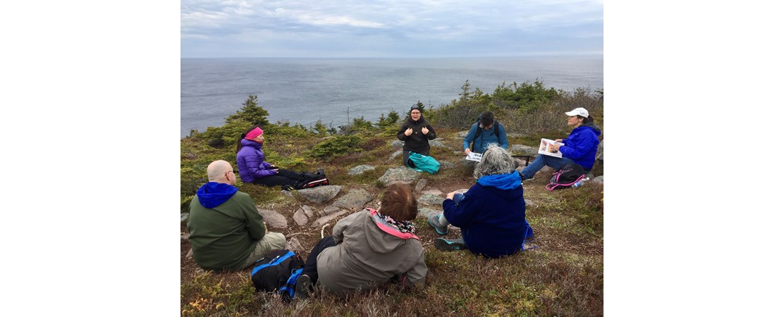 Verdde Network members hiking the East Coast Trail along the Avalon Peninsula in Newfoundland  PHOTO: Jennifer Godfrey Anderson
