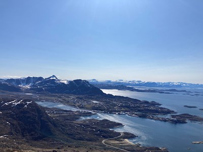 View from Priest Mountain of Sisimiut.