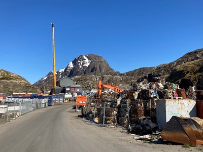 Incineration plant and recycling separation in Sisimiut