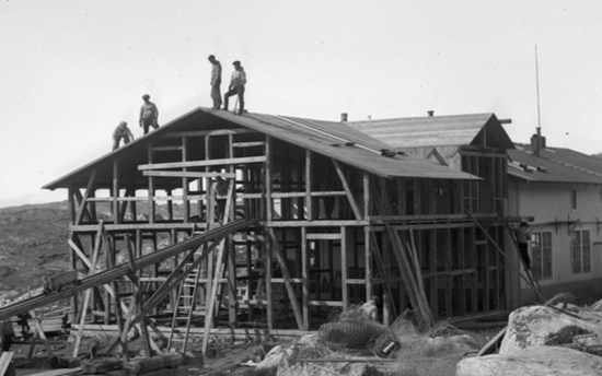 The Arctic Station during an expansion in 1920.  PHOTO: Arctic Station